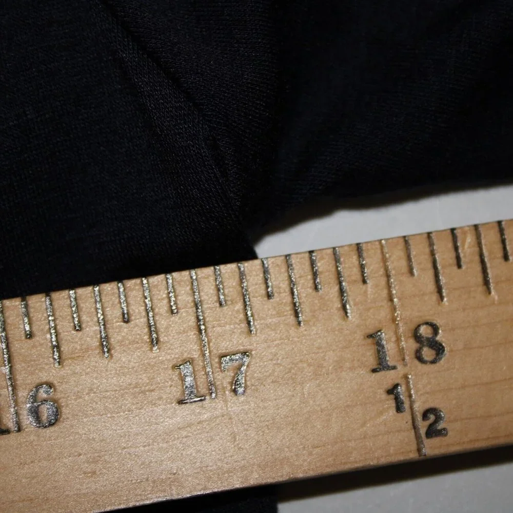 S Twelve $59 Sz M Navy Blue Gunmetal Studded Shoulders Collared Rayon Wrap - Picture 11 of 16